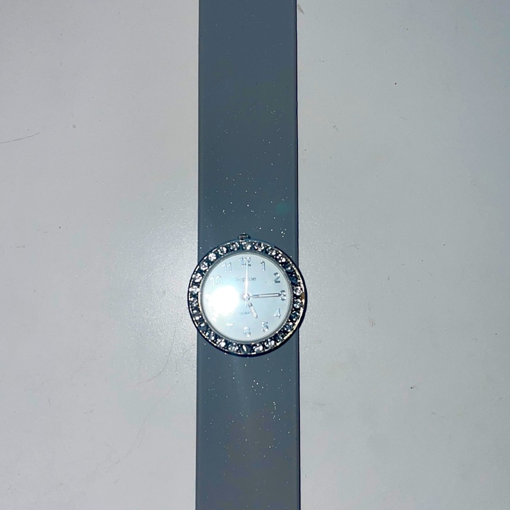 Little girls snap on watch!